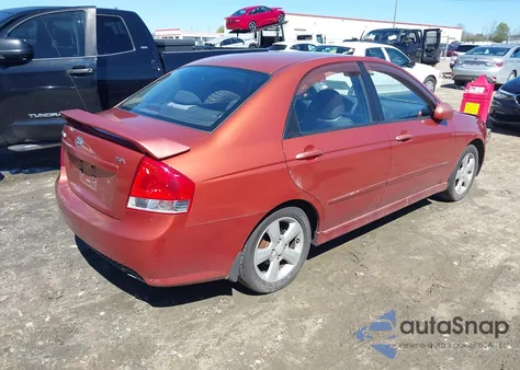 2007 Kia Spectra Sx из США, поврежденный, VIN KNAFE121875008588